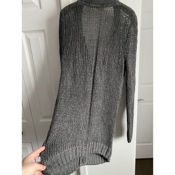 Inhabit Grey Silk/linen Cardigan, size P (XS). ** AS IS ** - Picture 6 of 8